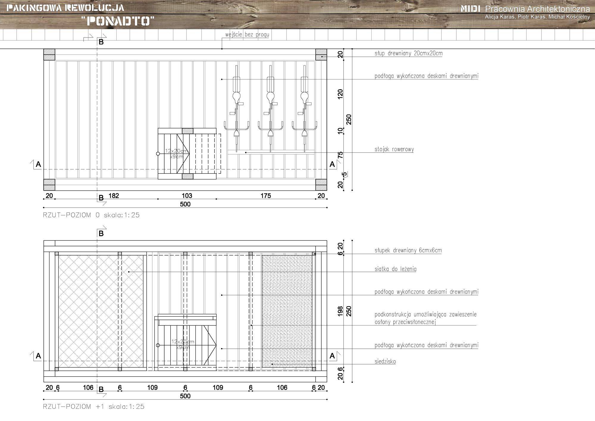 projekt PONADTO dający możliwość pozostawienia roweru i wypoczynku ponad dachami samochodów